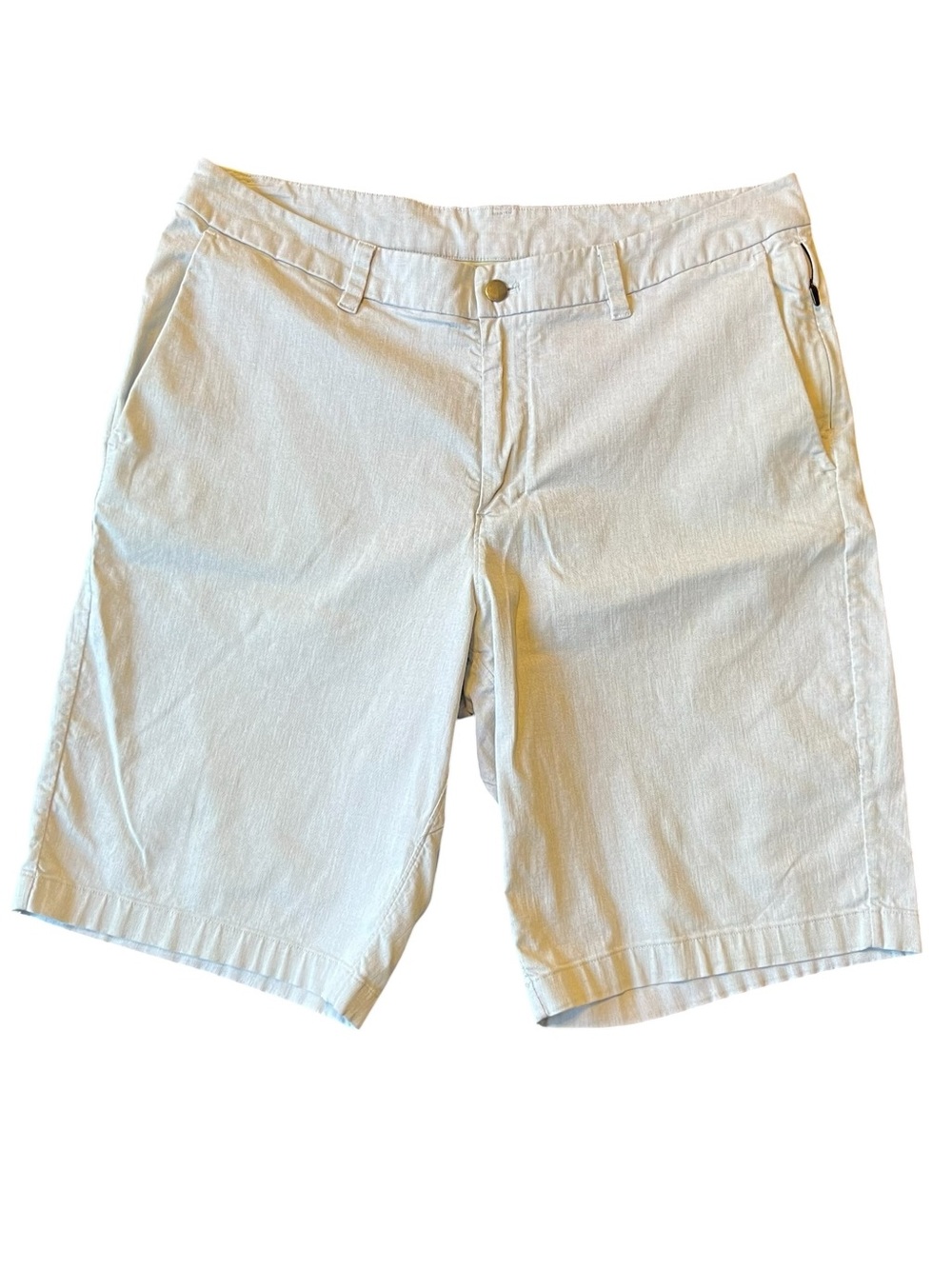 Lululemon Commission Chino shorts 36 Light gray 11" inseam Relaxed Mens